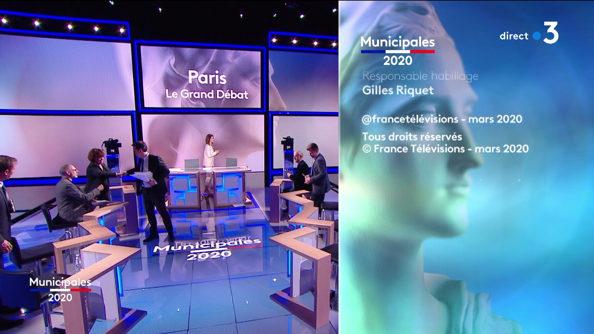 Vidéo Générique Fin Municipales 2020 Paris Le Débat France 3 2020 