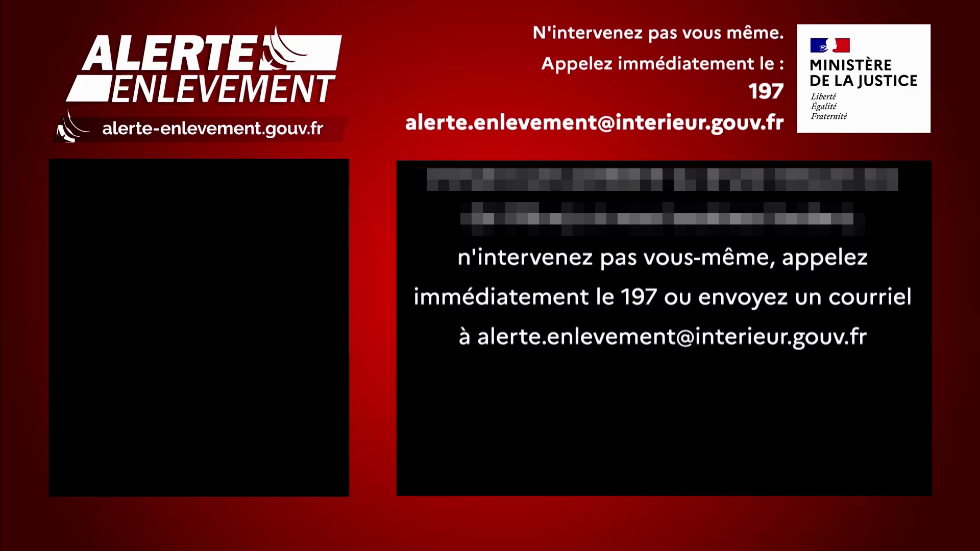 Vid O Avertissement Alerte Enl Vement Tf