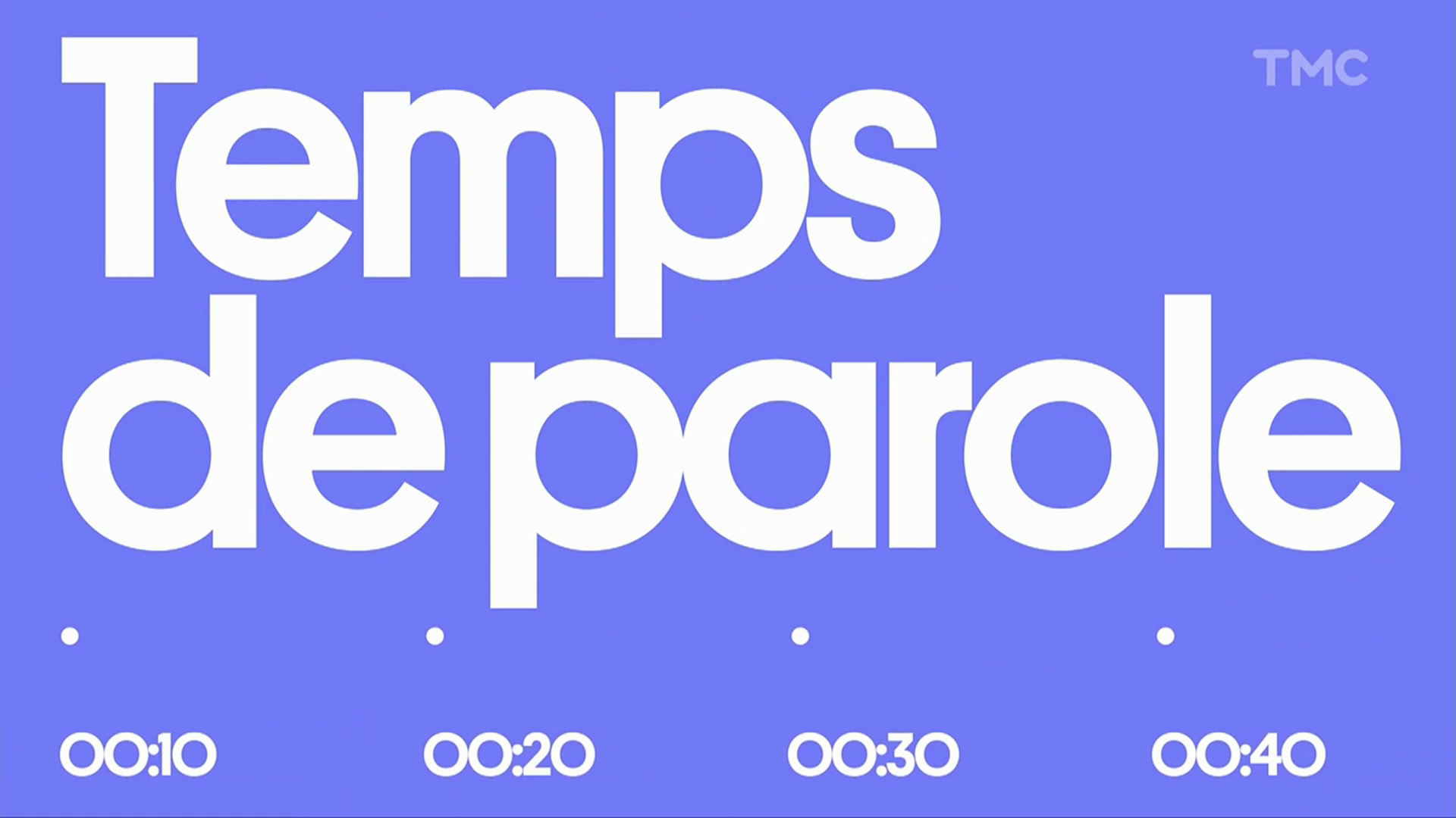 vidéo Générique Temps de parole TMC (2023)